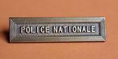 AGRAFE POLICE NATIONALE ARGENT