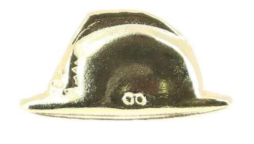 Applique  barette dixmude SAPEURS POMPIERS CASQUE OR 30 ANS