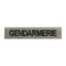 BANDE PATRONYMIQUE "GENDARMERIE" BRODE MACHINE FIL NOIR S/VELCRO V.A