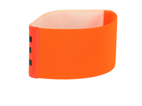 Brassard Reflexite orange élastique