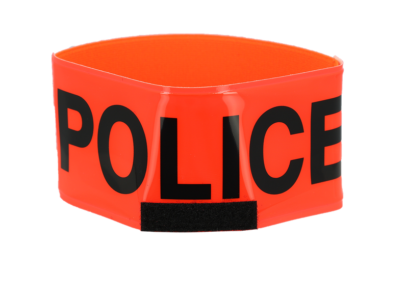 Brassard Reflexite orange élastique