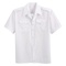 CHEMISE M.C. ADM BLANCHE COL PLASTRON PAT 2 PCH RAB PW MASCULINE