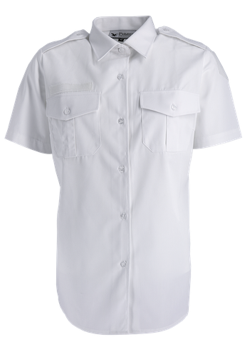 Chemise pattes épaules 2 poches MC col ouvert