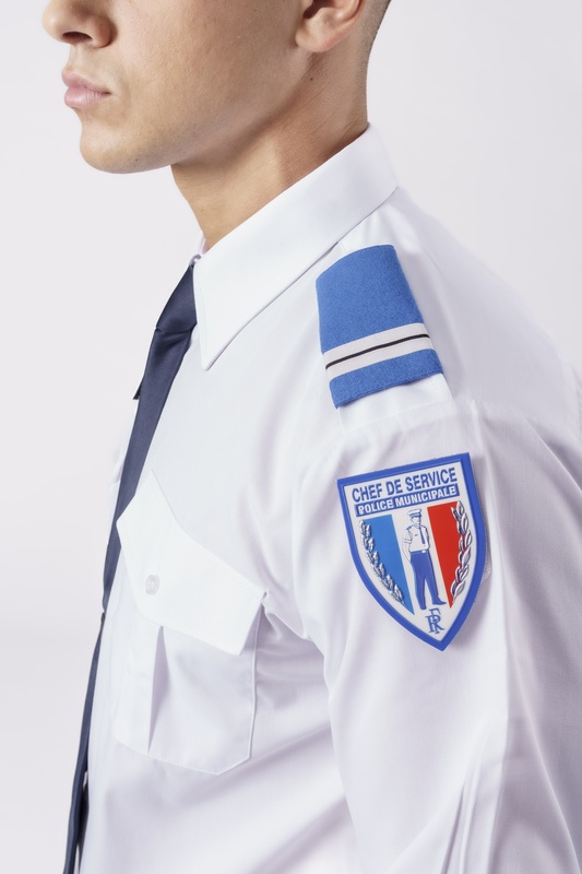 Chemise pattes épaules 2 poches ML col fermé HOMME