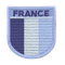 ECUSSON B.V BLEU FRANCE TRICOLORE MONTE SUR VELCRO