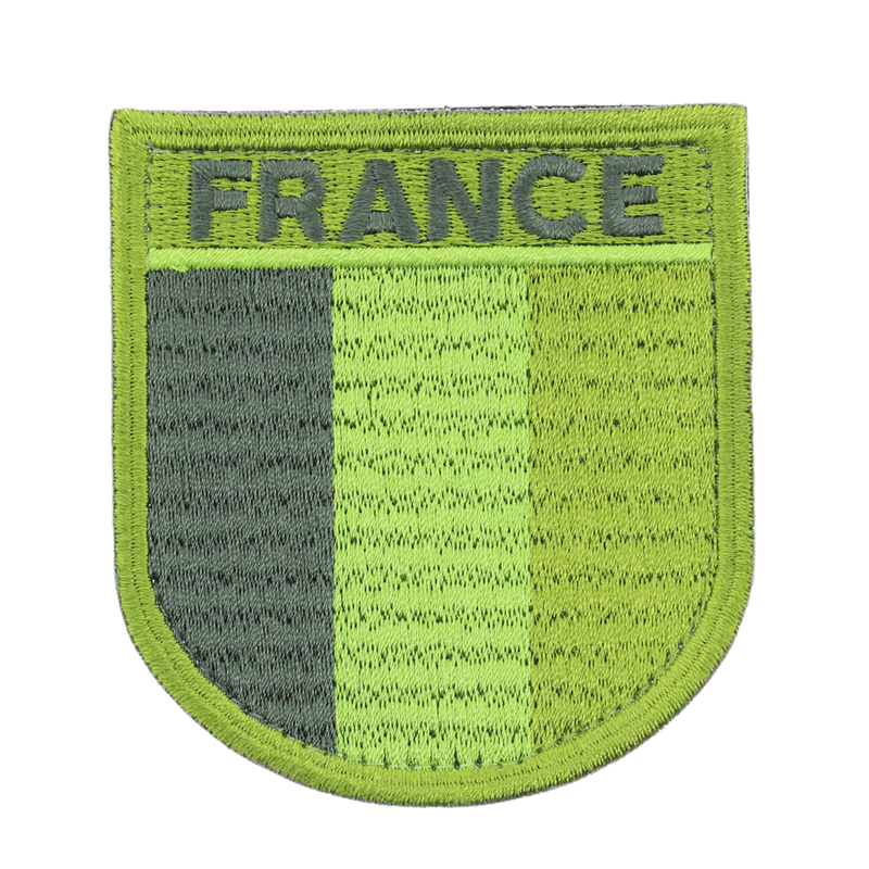 ECUSSON B.V VERT FRANCE TRICOLORE MONTE SUR VELCRO