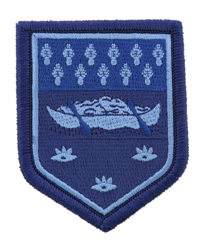 ECUSSON COMMANDEMENT DE LA GENDARMERIE GUYANE BV BLEU REF.66B