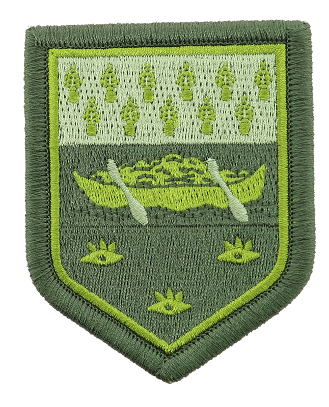 ECUSSON COMMANDEMENT DE LA GENDARMERIE GUYANE BV VERT REF.66V
