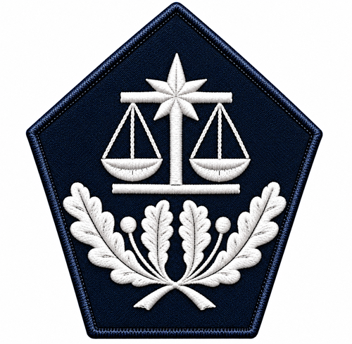 Ecusson de col Officier - Pénitentiaire