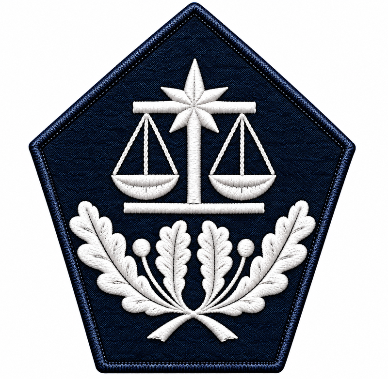 Ecusson de col Officier - Pénitentiaire