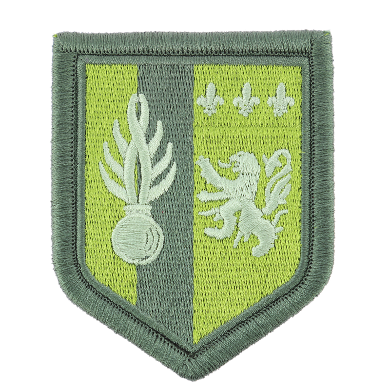 ECUSSON GENDARMERIE MOBILE ZONE DE DEFENSE LYON BV VERT REF.50V