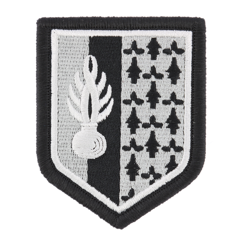 ECUSSON GENDARMERIE MOBILE ZONE DE DEFENSE RENNES BV NOIR REF.48N