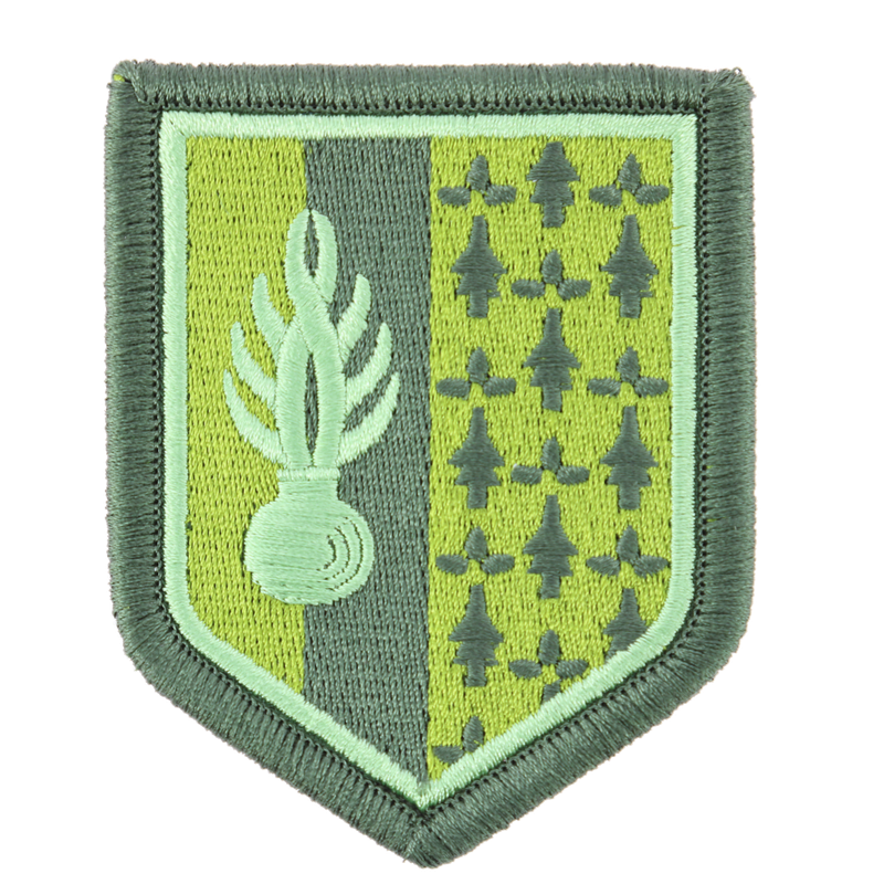 ECUSSON GENDARMERIE MOBILE ZONE DE DEFENSE RENNES BV VERT REF.48V
