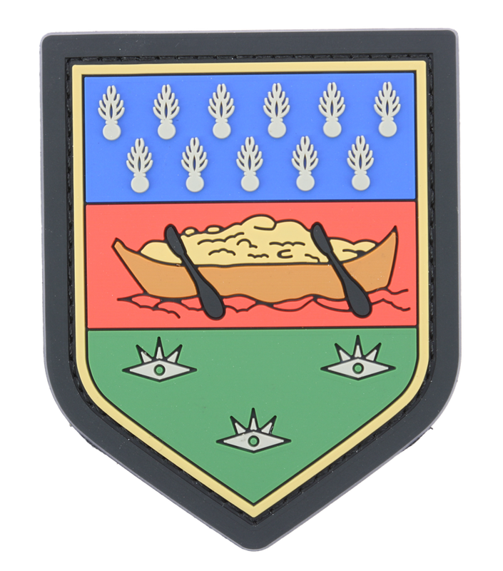 ECUSSON PVC COMMANDEMENT DE LA GENDARMERIE GUYANE REF.66 PVC