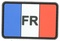 ECUSSON PVC FRANCE TRICOLORE FR 5.5x3.5 cm VELCRO - PVC