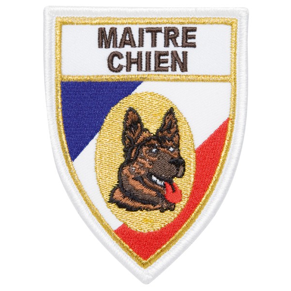 ECUSSON SOIE ECU TRICOLORE MAITRE CHIEN BERGER ALLEM.S/VELCR