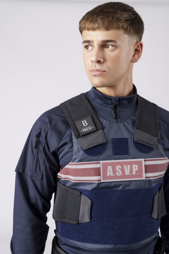 HOUSSE GILET P.BALLES PORT DISCRET MARINE - B.Bdx