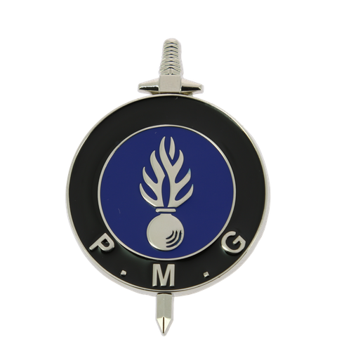 INSIGNE METAL BREVET PREPARATION MILITAIRE GENDARMERIE P.M.G