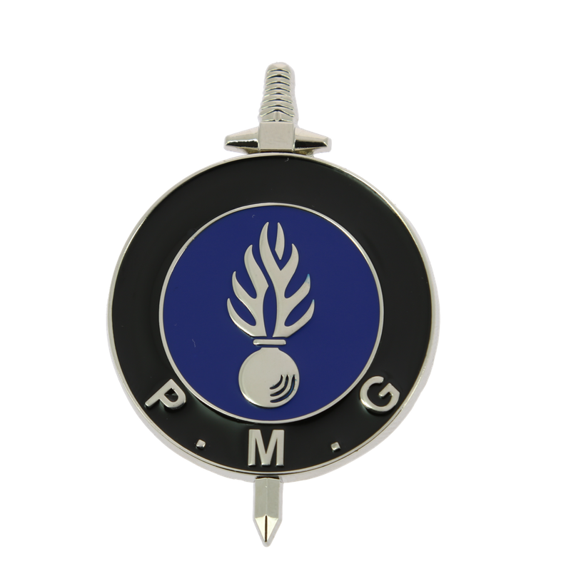 INSIGNE METAL BREVET PREPARATION MILITAIRE GENDARMERIE P.M.G