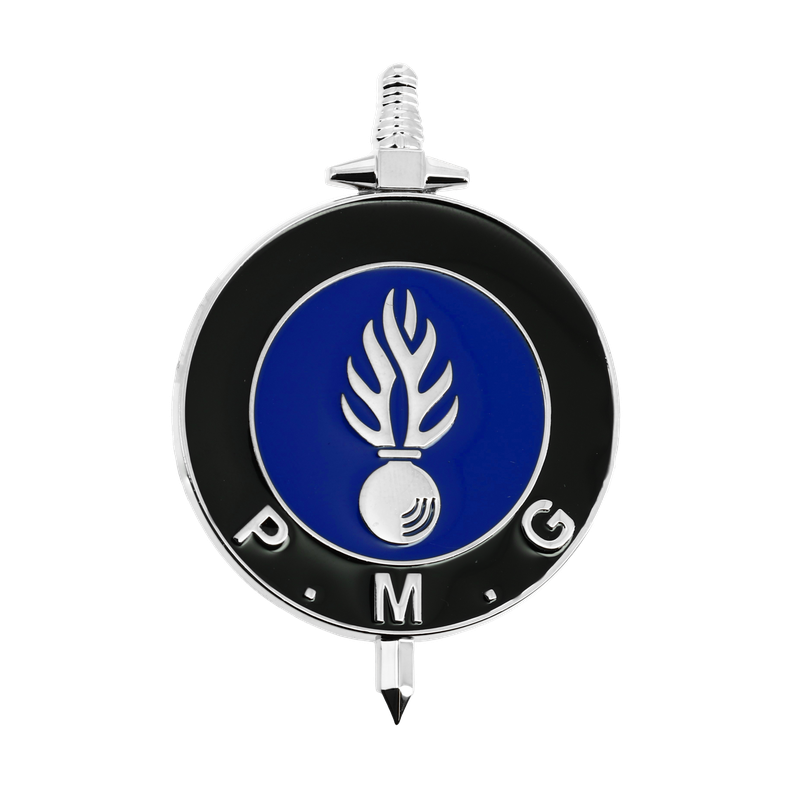 INSIGNE METAL BREVET PREPARATION MILITAIRE GENDARMERIE P.M.G