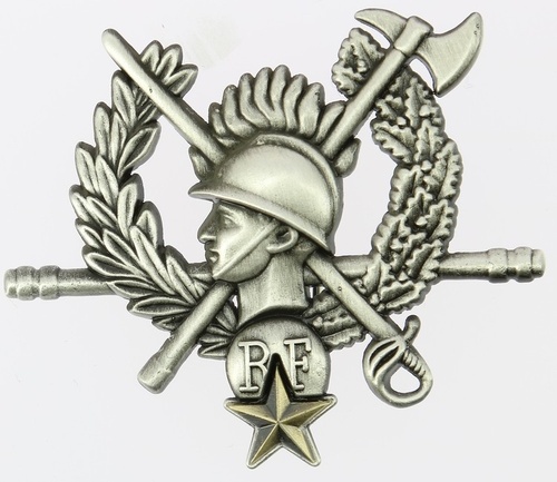 INSIGNE METAL CHEF DE CENTRE D'INCENDIE ET DE SECOURS - ÉTOILE BRONZE