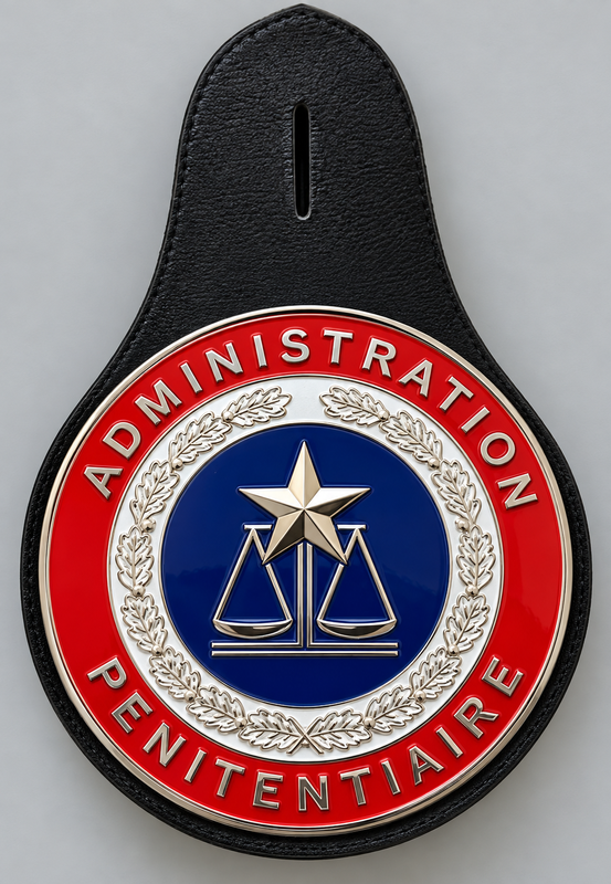 Insigne métallique Administration Pénitentiaire