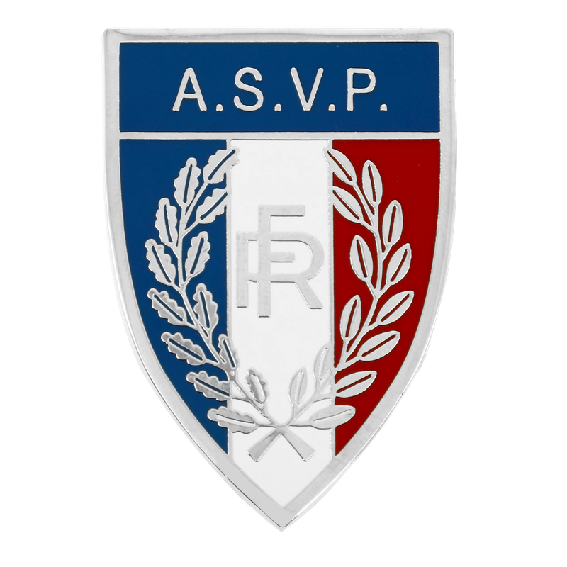 Insigne métallique de coiffure