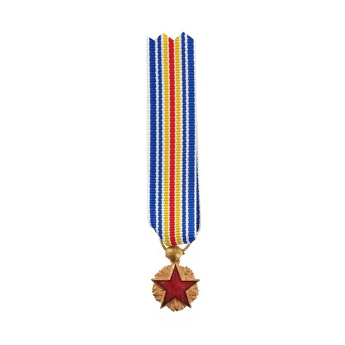 Médaille Insigne des Blesses Militaire étoile émaillée rouge