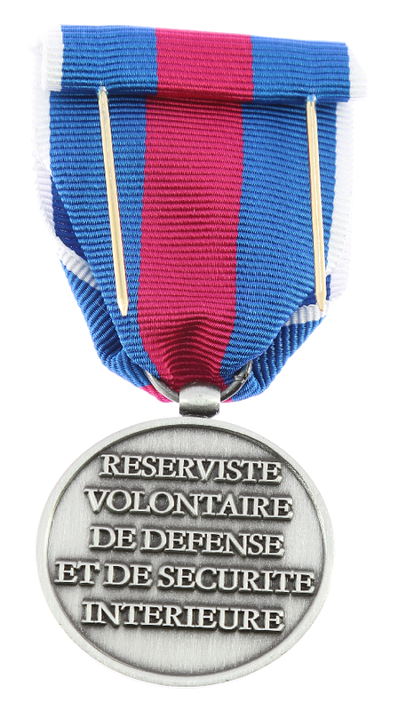 Médaille Médaille des réservistes volontaires de défense et de sécurité intérieure Argent
