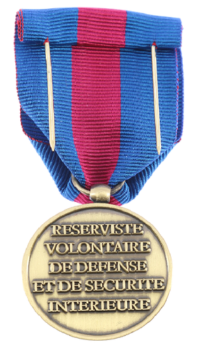 Médaille Médaille des réservistes volontaires de défense et de sécurité intérieure Bronze