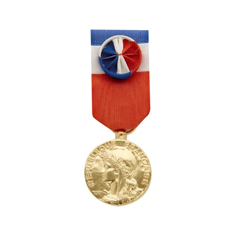 medaille ordonnance 30 ans travail bronze dore