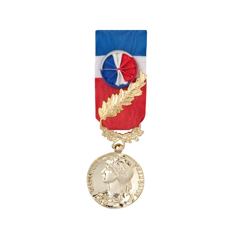 medaille ordonnance 35 ans travail bronze dore