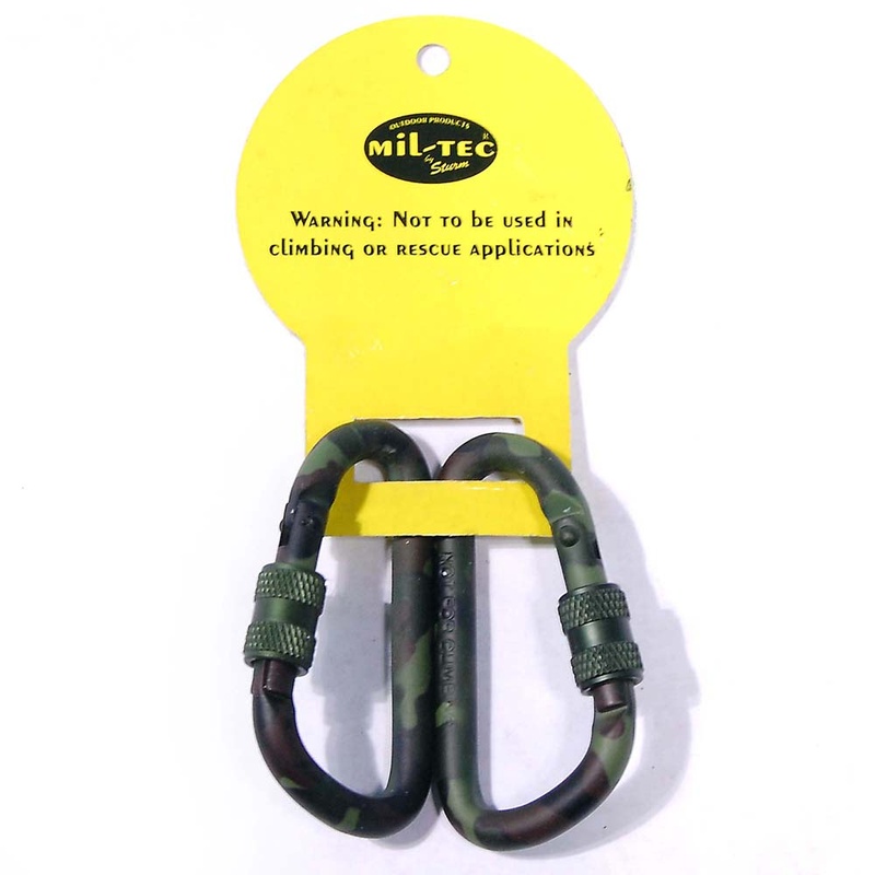 Mousqueton Tactical Karabiner Camo CE 80 mm