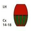 OLIVE CROIX DE GUERRE 14 18 DOUBLE 6 A 8 PALMES
