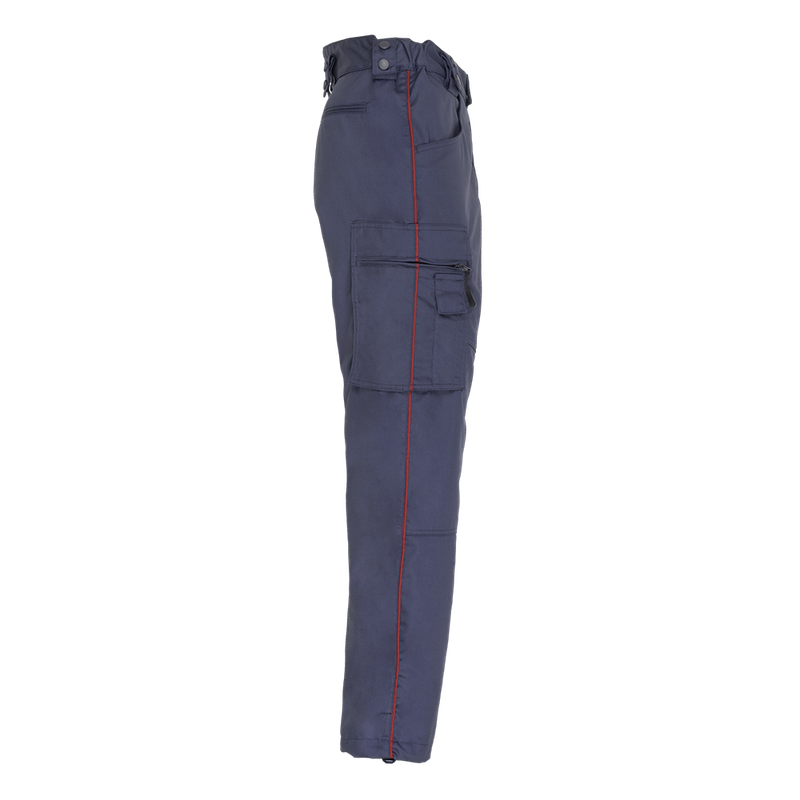 PANTALON AMPLE MARINE MAT