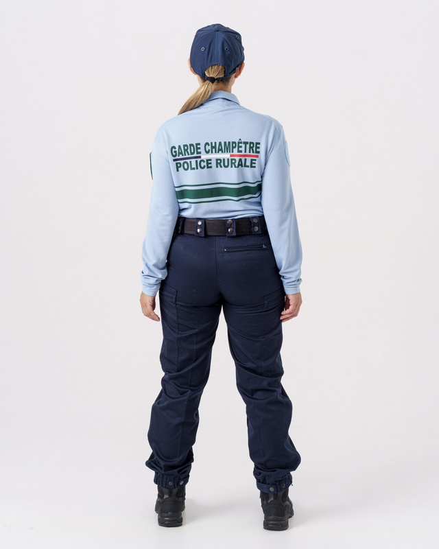 PANTALON AMPLE MARINE MAT