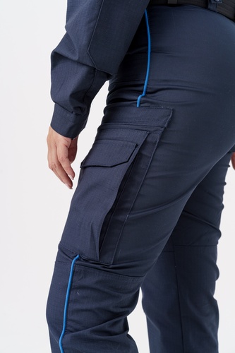 PANTALON BI-MATIERE RIPSTOP MARINE