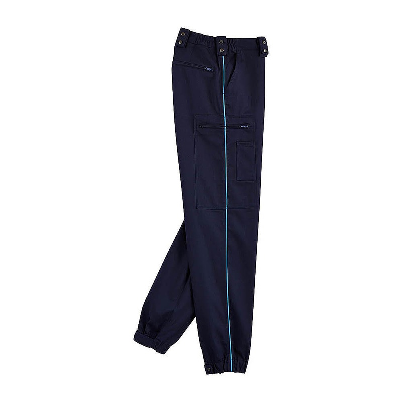 PANTALON MI-SAISON AMPLE MARINE MAT