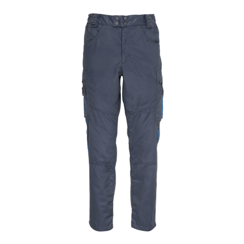 PANTALON MI-SAISON AMPLE MARINE SATINE