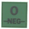 Patch groupe sanguin PVC 5*5