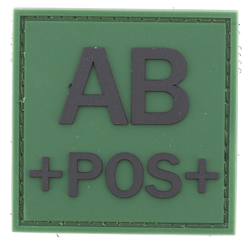 Patch groupe sanguin PVC 5*5