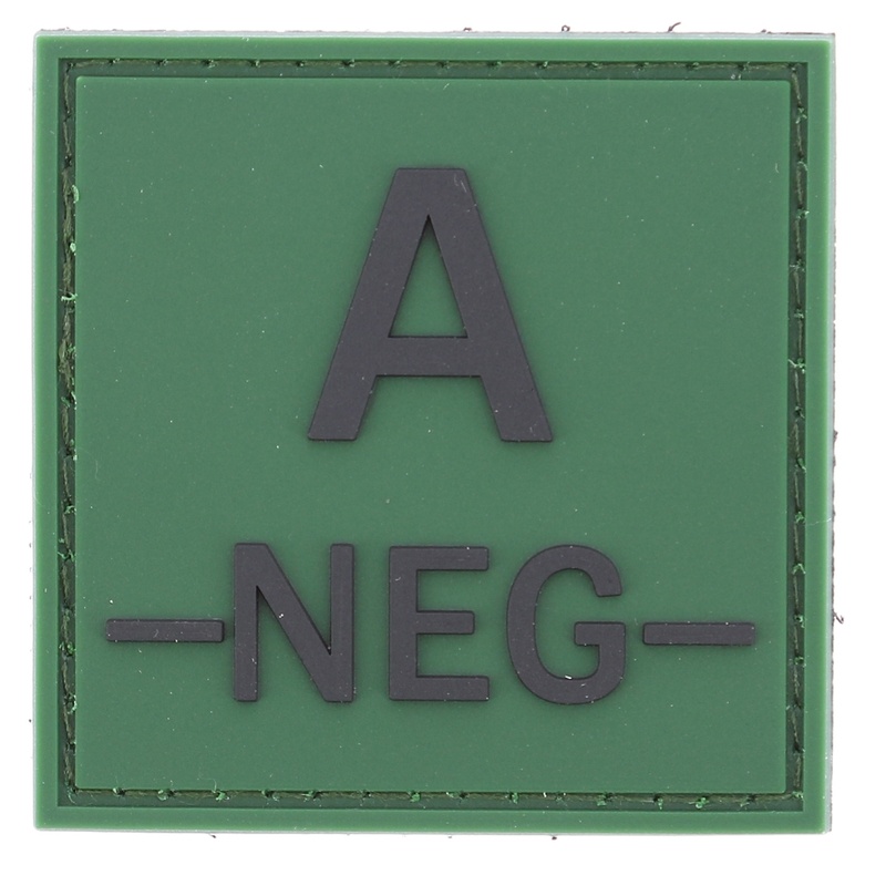 Patch groupe sanguin PVC 5*5