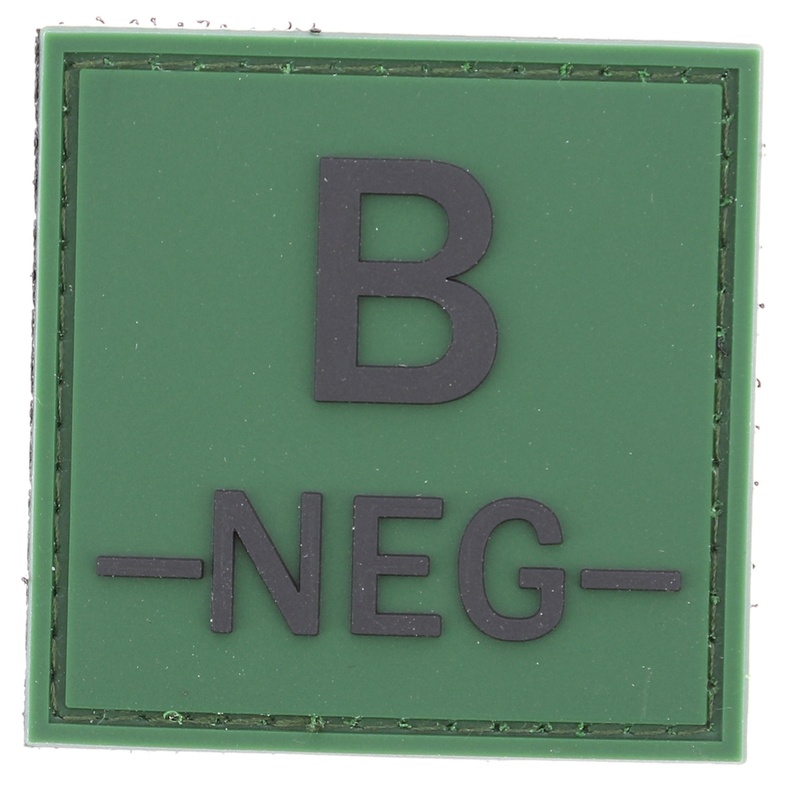 Patch groupe sanguin PVC 5*5