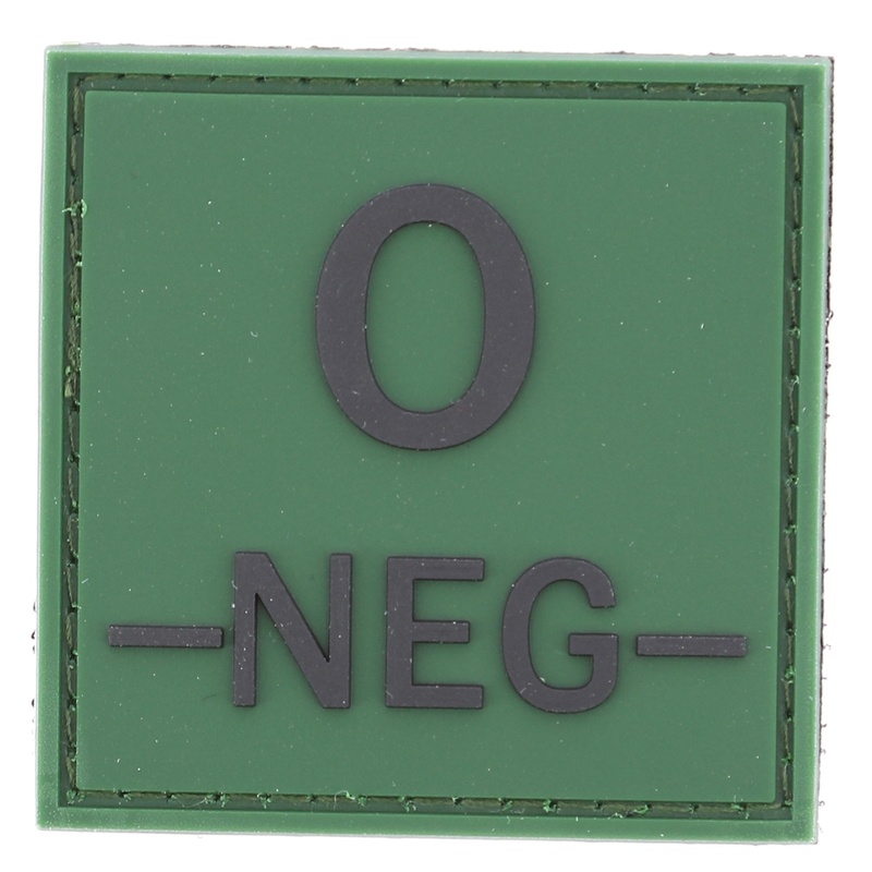 Patch groupe sanguin PVC 5*5