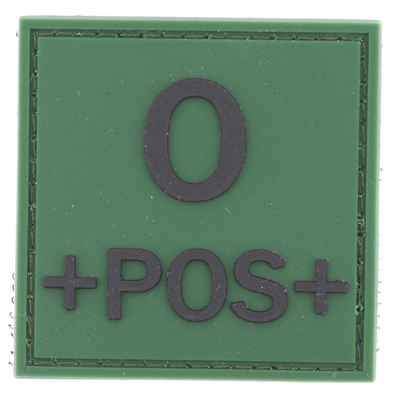 Patch groupe sanguin PVC 5*5