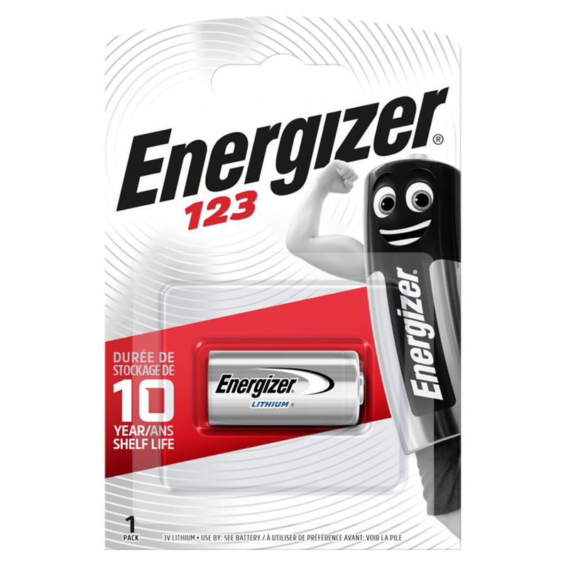 PILE RONDE LITHIUM CR123 3V