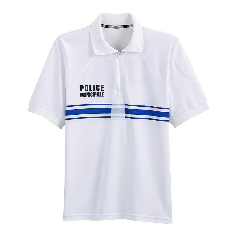 POLO M.C. BLANC - BAMBOU MESH - B.Git - PM