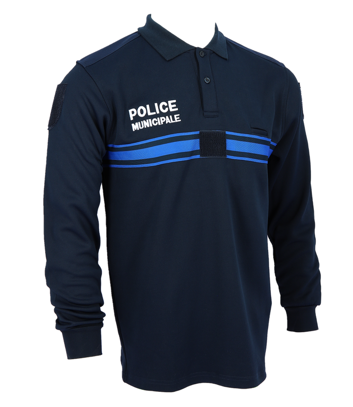 Polo manches longues double face
