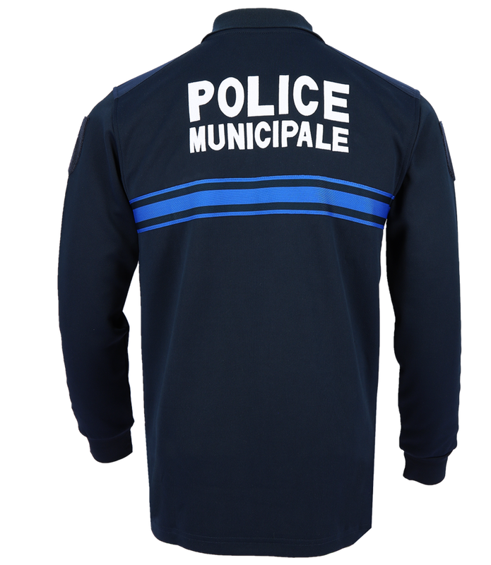 Polo manches longues double face