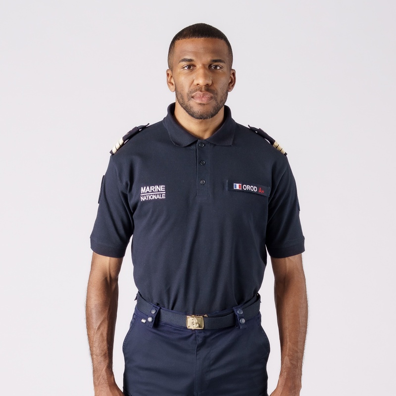 Polo Marine Nationale coton